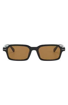 Fifth and Ninth Cali 49mm Polarized Aviator Sunglasses in Black /Brown at Nordstrom