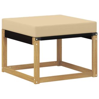 vidaXL Reposapi&eacute;s De Exterior Madera Maciza De Acacia Y Tela Textilene Vidaxl