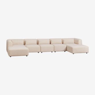 Sklum Sklum - Sof&aacute; Modular Con Doble Chaise Longue De 5 Piezas Fogler