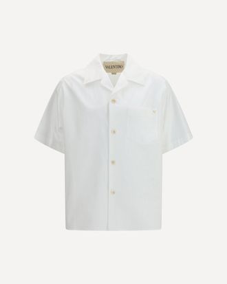 Valentino Camicia in popeline di cotone con VGold Man 48