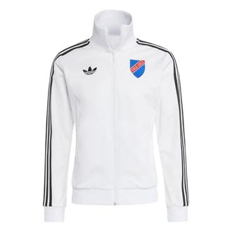 adidas Long Sleeve Training Tops, male, White, M, Centennial Football Anniversary Track Top