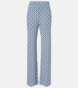 Max Mara Abate printed wide-leg pants