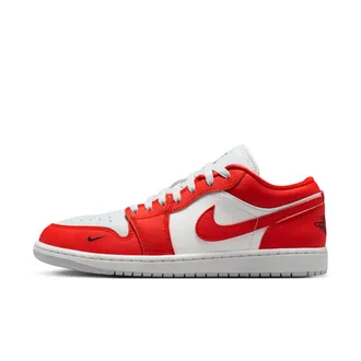 Nike Jordan Mens Air Jordan 1 Low SE Shoes in Red | II9813-600