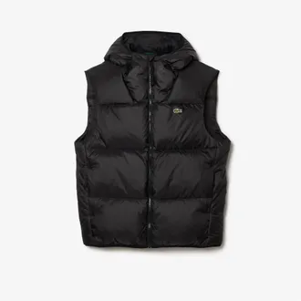 Lacoste Mens Gilets in Black - Size Medium