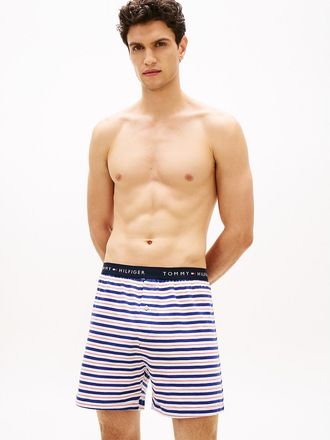 Tommy Hilfiger Mens Printed Knit Boxer - Multi - XL