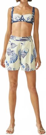 Carolina K Womens Roma Elastic Shorts In Felicity Shell