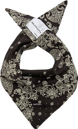 SATISFY Paisley-print Fuzzfleece AD Bandana - Black - One Size