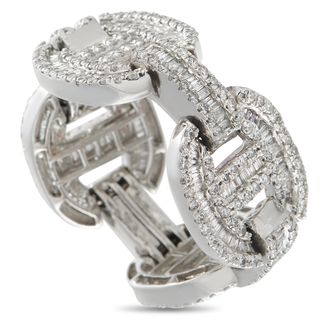 Luxury Bazaar 18K White Gold 3.0ct Diamond Ring MF23-081226