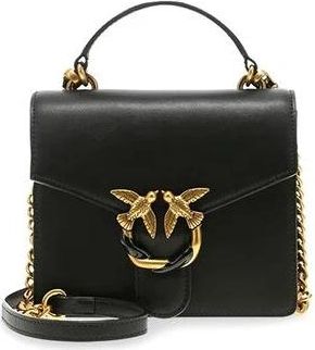 Pinko Love Mini Top Handle Simply Je Cl Vit. Seta - Dames - Handtassen - Zwart - ONE Size - Tassen