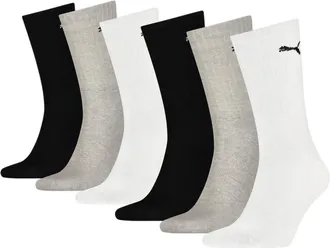 Puma Calzettoni PUMA Unisex (confezione da 6), Abbigliamento, Grigio, 35-38