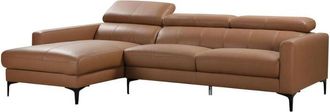 Vente-Unique Vente-unique - Divano angolare in pelle di bufalo Cammello Angolo a sinistra - florence