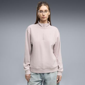 Puma Felpa con zip Essentials Elevated Standard da donna, Abbigliamento, Rosa, XL