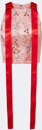 Erdem Top in raso con fiocco