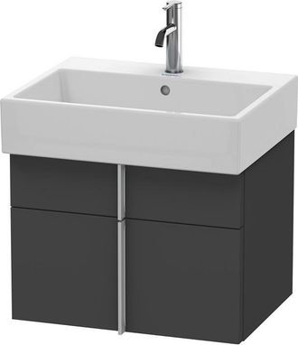 Duravit Duravit Vero Air Mueble De Pared 58,4 X 43,1 Cm, 1 Caj&oacute;n, 1 Extra&iacute;ble, Para Vero Air 235060, Color (frente/cuerpo): Grafito Mate Decoraci&oacute;n - Va650504