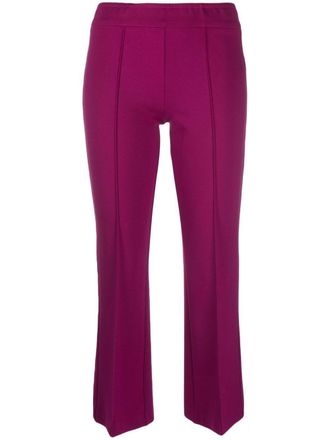 Blanca Vita mid-rise cropped trousers - Purple