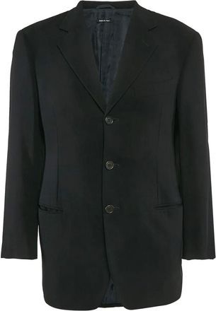 Giorgio Armani Giacca a tre bottoni con revers classici 2023 - Nero