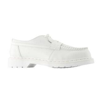 Maison Margiela Schoenen, Heren, Wit, 43 EU, Leer, Witte Leren Loafers - Penton Stijl