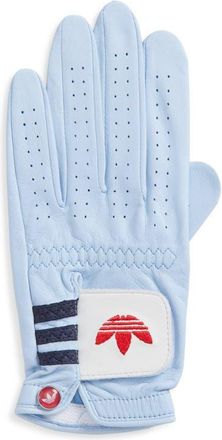 adidas Originals Perforated Leather Golf Gloves in Clear Sky at Nordstrom, Size Medium R
