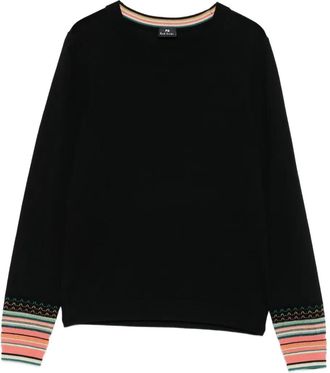 Paul Smith Gestreepte trui - Zwart