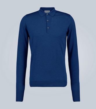 John Smedley dorset long sleeves polo shirt from $315.00