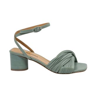 Halmanera Schoenen, Dames, Groen, 38 EU, Leer, High Heel Sandalen