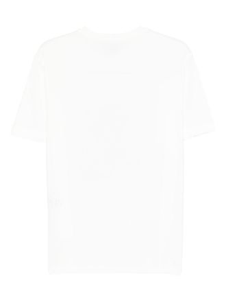 Emporio Armani Graphic-Print Cotton T-Shirt - White