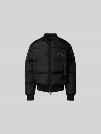 Dsquared2 Bomberjacke mit Logo-Print in Black, Gr&ouml;&szlig;e 52