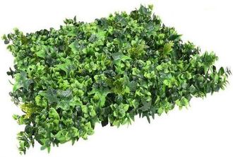 No Brand No Brand - Pack 4 Jardin Vertical Mahonia 50x50 Cm Planta Artificial Decoraci&oacute;n Pared Interior Exterior Jardines Verticales