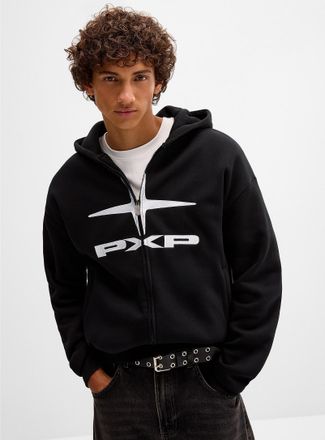 Project X Paris Mens Star logo zip-up hoodie