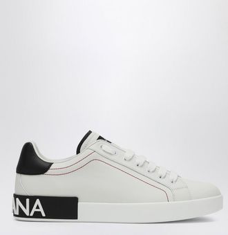 Dolce & Gabbana Portofino white/black leather sneaker