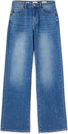 Oltre Dames, Jeans, Blauw, Maat: L Katoen