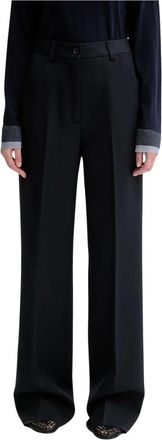 Bally Pantalones Anchos - Trousers - Mujer - Azul - S