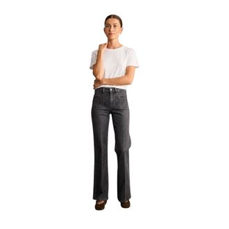 Ines De La Fressange Rick Flare Jeans - Jeans - Mujer - Gris - W28