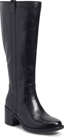 Børn Harding Knee High Boot in Black Leather at Nordstrom, Size 8.5