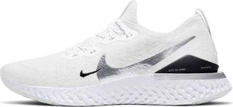 Nike (WMNS) Nike Epic React Flyknit 2 White Metallic Silver CQ5411-140