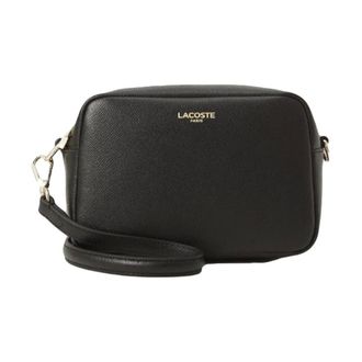 Lacoste Tassen, Dames, Zwart, ONE Size, Leer, Bags