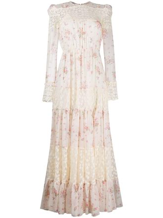 Philosophy di Lorenzo Serafini floral evening dress - Neutrals