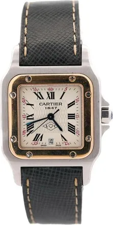 Cartier Pre-owned Cartier Santos Quartz White Dial Unisex Watch 1566