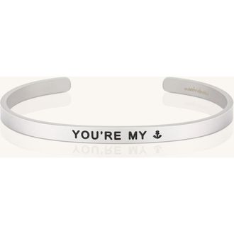 Mantra Youre My Anchor (Navy-Marine Corps Relief Society) bracelet in Silver at Nordstrom