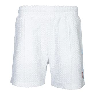 Casablanca Elegant Jacquard Bermuda Shorts - male - Casablanca - Casual Shorts - White - L - Shorts