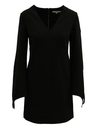 Tibi Abito a maniche lunghe con scollo a V - Nero