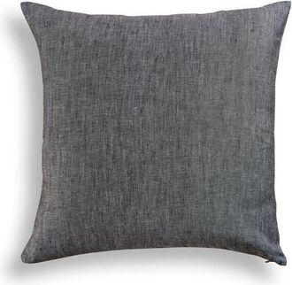 Solino Home Linen Pillow Cover 20 x 20 Inch for Dining Table, Holiday and Everyday Table Decor - Montauk in Charcoal Grey at Nordstrom, Size Large