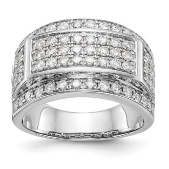 Diamond2Deal 10k Gold Lab Grown Diamond Wedding Band Ring 2.1Ct Clarity- VS Color- G-H