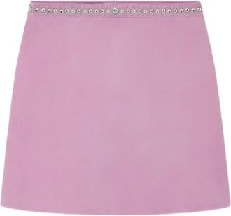 Versace Minigonna con decorazione - Rosa