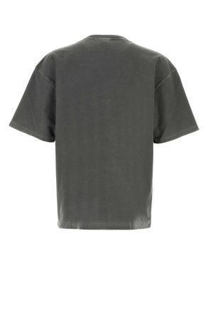 Carhartt Work in Progress Mens Dark Grey Cotton S-S Loose Pocket T-Shirt Blackgarmentdyed Exterior: Organic T-shirts And Polos