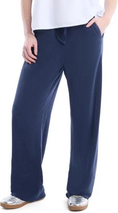 Wilt Crochet Trim Wide Leg Pant in Naval Academy at Nordstrom, Size X-Small