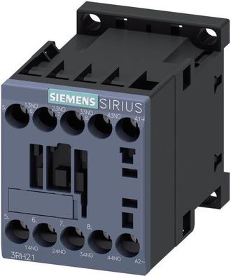 SIEMENS Contactor Auxiliar Siemens 3rh2140-1bm40 220v Dc 4 Contactos
