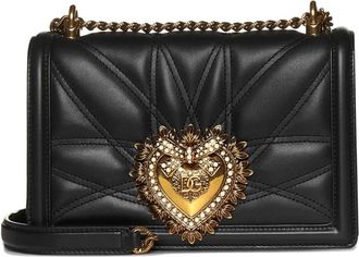 Dolce & Gabbana Borsa a spalla con decorazione - Nero