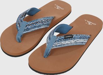 O'Neill Zehentrenner ONEILL ONEILL FABRIC SANDALS, Herren, Gr. 42, blau (blau pressed lines), Synthetik, Schuhe Zehentrenner