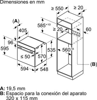Bosch Hqa514es3 - Horno Con Vapor Multifuncion Inox